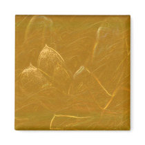 Gold n Copper Sheet :  Lotus Engraved Design