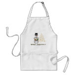 Gold N Glitter Snowman Apron