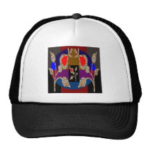 Gold n Silver Jewels: Engraved Embroidered Look Trucker Hat
