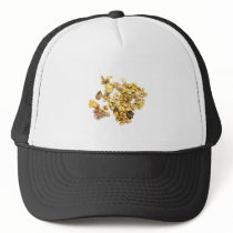 Gold Nuggets On White