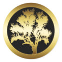 GOLD OAK TREE stickers