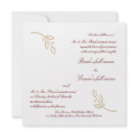 Gold Olive Branch invitations