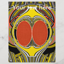 Gold orange superfly design flyer design