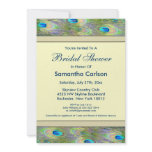Gold Peacock Wedding Invitations