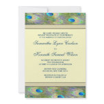 Gold Peacock Wedding Invitations