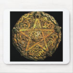 Gold Pentacle mousepads