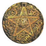 Gold Pentacle stickers