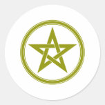 gold pentacle sticker