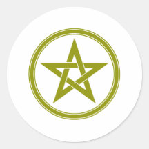 gold pentacle sticker
