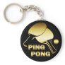 GOLD PING PONG KEY CHAINS