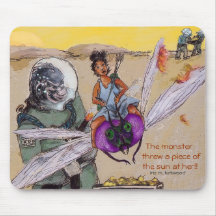 gold-planet mousepad