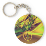 Gold plant keychains