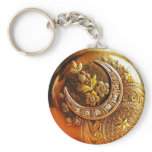 Gold Pocket Watch Keychain