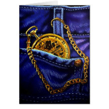 Gold Pocketwatch Cards