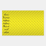 Gold polka dots on gold background rectangular sticker