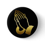 GOLD PRAYING HANDS buttons