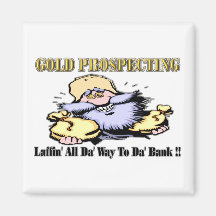 Gold Prospecting Refrigerator Magnet