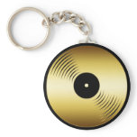 GOLD RECORD ALBUM keychains