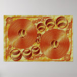 gold record album posters