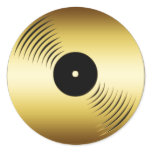 GOLD RECORD ALBUM STICKERS