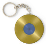 Gold Record with Blue Label keychains