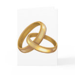 Gold Rings Intertwined wedding Invitation Cards