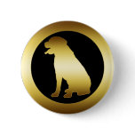 GOLD ROTTWEILER DOG buttons