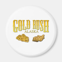 Gold Rush Fridge Magnet