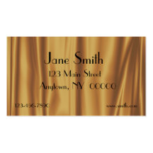 Gold Satin Folds Business Card