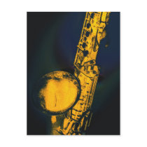 Gold Sax 2 Postcard