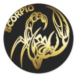 GOLD SCORPIO stickers