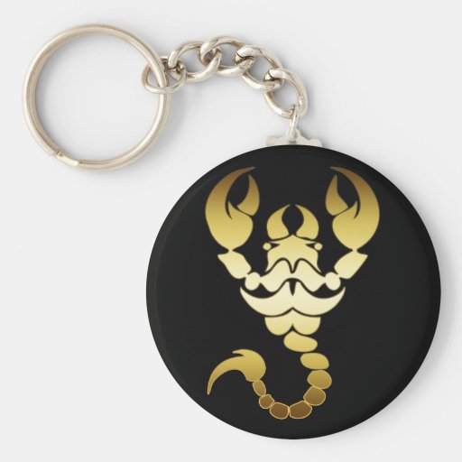 GOLD SCORPION KEY CHAIN