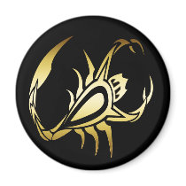 GOLD SCORPION REFRIGERATOR MAGNET