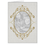 Gold Scroll Frame Card