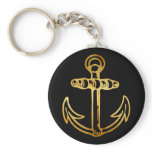 GOLD SHIPS ANCHOR KEY CHAIN