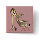 Gold Shoe slaves Buttons