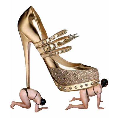 Gold Shoe slaves Tank Top by uniqueandkinky