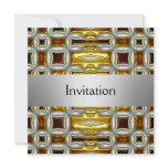 Gold Silver Party Invitation