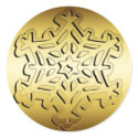 GOLD SNOWFLAKE stickers