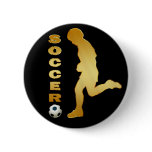 GOLD SOCCER PLAYER PINS
