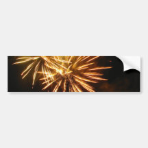 Gold Sparkles Gleaming Bumper Sticker