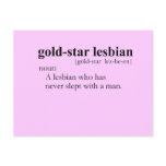 GOLD STAR LESBIAN (definition) postcards