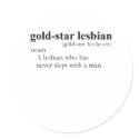 GOLD STAR LESBIAN stickers