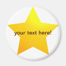 Gold star - magnet