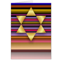 Gold Star of David Card