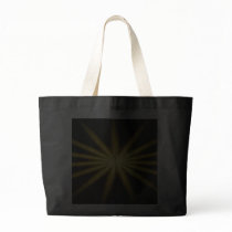 Gold star on black background bag