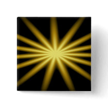 Gold star on black background pin