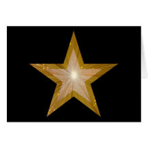 Gold Star two tone 'Congratulations!' card black