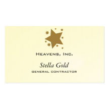 Gold Stars Business Card Template