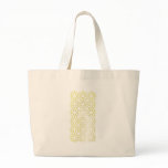 Gold Stars Pattern on Black Canvas Bags